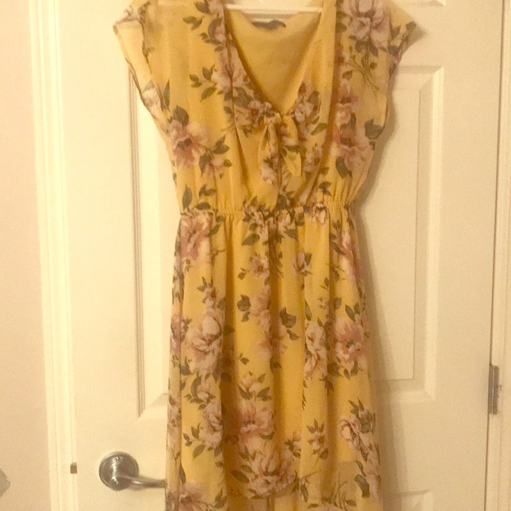 Floral high low dress